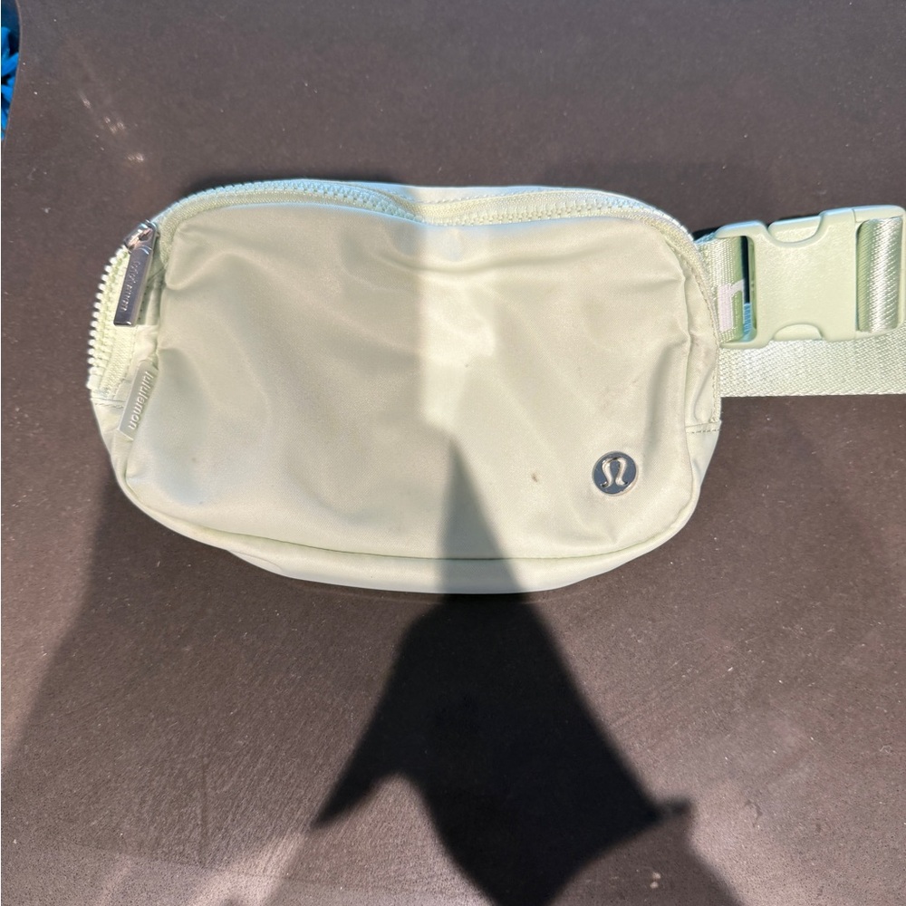 Lululemon Athletica Green Belt Bag with Adjustable Strap